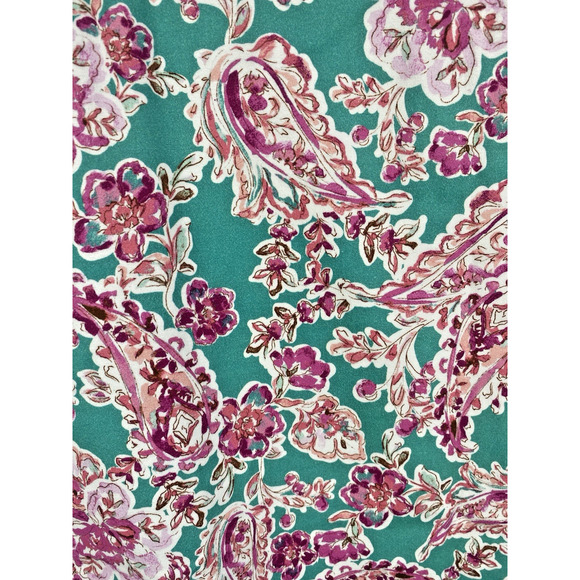 J Crew Pencil Skirt Sz 12 Mint Green Floral Paisley Preppy Tailored NEW Corpcore - Picture 3 of 14